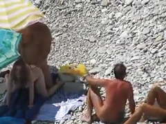 Swingers fucking in the beach